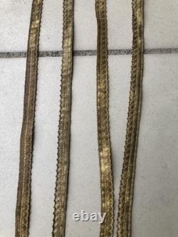 12.2 meters of silk and gold thread passementerie from the Napoleon III era