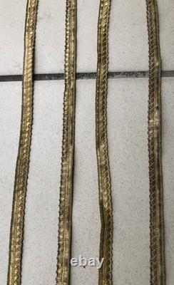 12.2 meters of silk and gold thread passementerie from the Napoleon III era