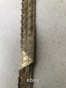 12.2 meters of silk and gold thread passementerie from the Napoleon III era