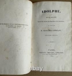 1824. Adolphe, Benjamin Constant, 3rd Edition, Contemporary Half-Leather Binding 1824. Adolphe, Benjamin Constant, 3rd Edition, Contemporary Half-Leather Binding