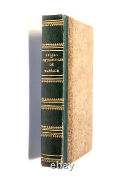 1838 H. de Balzac, Physiology of Marriage, Charpentier, in-18, fine period binding