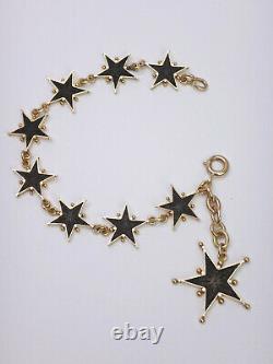 18k Gold Pentacrins Bracelet Decorated With Eight Stars Of Digne Era 19th