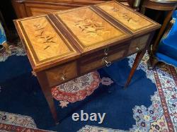 18th Century Dressing Table with Louis XVI Marquetry Decoration