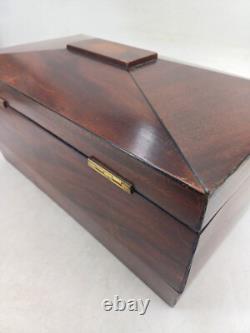 19th Century Charles X Mahogany Tea Box Set Dimensions 36x20x18cm