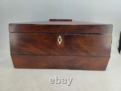 19th Century Charles X Mahogany Tea Box Set Dimensions 36x20x18cm