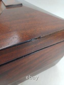 19th Century Charles X Mahogany Tea Box Set Dimensions 36x20x18cm