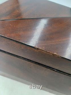 19th Century Charles X Mahogany Tea Box Set Dimensions 36x20x18cm