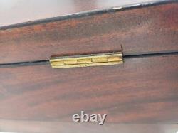 19th Century Charles X Mahogany Tea Box Set Dimensions 36x20x18cm