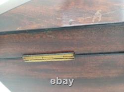 19th Century Charles X Mahogany Tea Box Set Dimensions 36x20x18cm