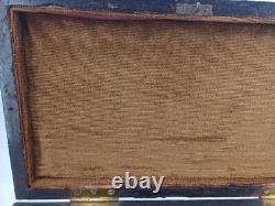 19th Century Charles X Mahogany Tea Box Set Dimensions 36x20x18cm