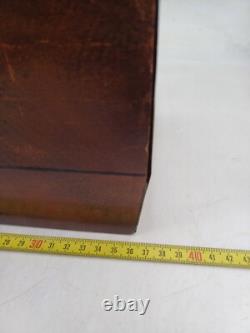 19th Century Charles X Mahogany Tea Box Set Dimensions 36x20x18cm