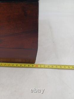 19th Century Charles X Mahogany Tea Box Set Dimensions 36x20x18cm