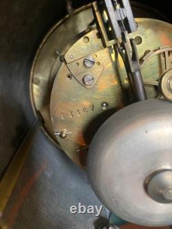 19th Century Clock, Napoleon III Era, Mercury Movement, in Black Marble