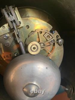 19th Century Clock, Napoleon III Era, Mercury Movement, in Black Marble