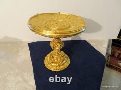 19th Century Gilded Bronze Centerpiece 24cm High Napoleon III Period 19th Century Gilded Bronze Centerpiece 24cm High Napoleon III Period