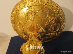 19th Century Gilded Bronze Centerpiece 24cm High Napoleon III Period 19th Century Gilded Bronze Centerpiece 24cm High Napoleon III Period