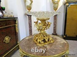 19th Century Gilded Bronze Cut Table Centerpiece 31cm High Napoleon III Era