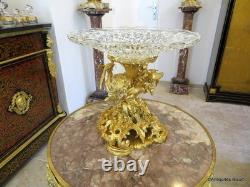 19th Century Gilded Bronze Cut Table Centerpiece 31cm High Napoleon III Era