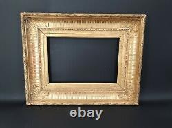 19th Century Golden Wooden Frame In Empire Style