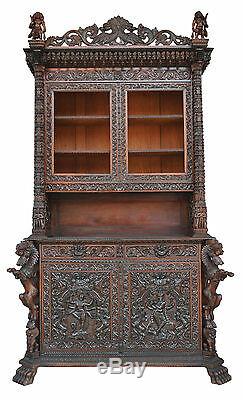 19th Century Indian Cabinet Very Richly Carved