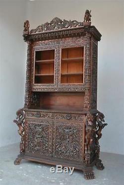 19th Century Indian Cabinet Very Richly Carved