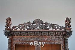 19th Century Indian Cabinet Very Richly Carved