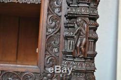 19th Century Indian Cabinet Very Richly Carved