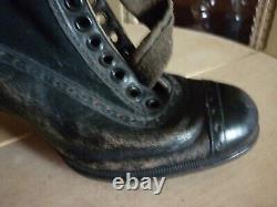 19th Century Pair of Leather Ankle Boots