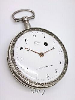 19th Century Solid Silver Rooster Gusset Watch