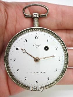 19th Century Solid Silver Rooster Gusset Watch
