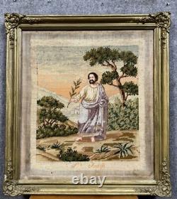 19th Century Tapestry Depicting Saint Joseph