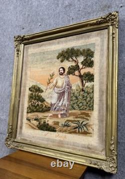 19th Century Tapestry Depicting Saint Joseph