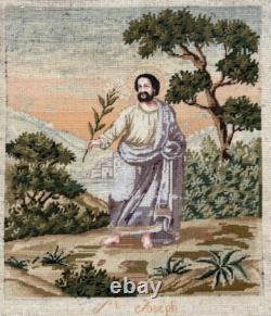 19th Century Tapestry Depicting Saint Joseph
