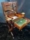19th Century Writing Desk In Mahogany From The Louis-philippe Era With Candlestick & Inkwell