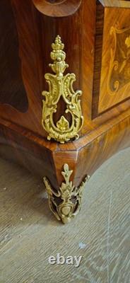 19th-century secretary desk / fine wood marquetry, Louis XV style
