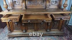 19th century walnut Renaissance buffet