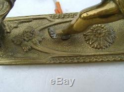 2 Gilt Bronze Sconces Louis XVI Cherubs Time XIX Em Electrification Recen