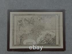 2 Superb and Large Geographical Maps of Naples and Surroundings from the 19th Century