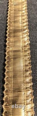 21 M of silk and gold thread trimmings from the Napoleon III era