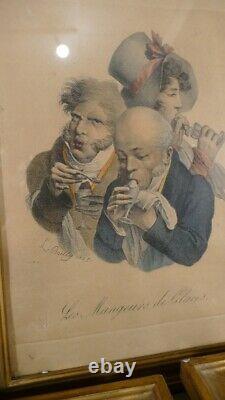 5 After Boilly's Lithographies, The Caricatures, Late 19th Period