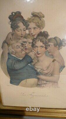 5 After Boilly's Lithographies, The Caricatures, Late 19th Period