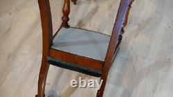 6 Charles X mahogany and leather bandeau chairs, early 19th century period