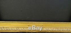 # 713 Framework Early Wood Xixth And Stucco Golden Frame For 66.3 X 55 CM