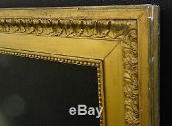 # 713 Framework Early Wood Xixth And Stucco Golden Frame For 66.3 X 55 CM
