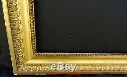 # 714 Framework Early Wood Xixth And Stucco For Golden Frame 65 X 54.8 CM
