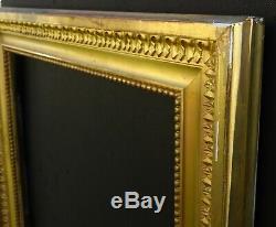 # 714 Framework Early Wood Xixth And Stucco For Golden Frame 65 X 54.8 CM