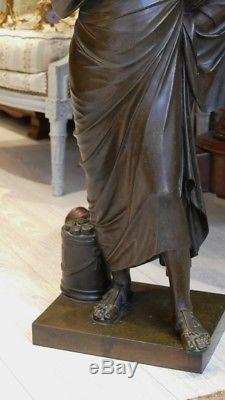 87 Cm! Sophocles, Large Barbedienne Bronze, Time XIX