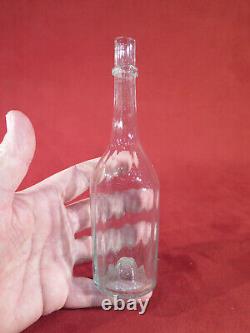 ANCIENT VERY FINE SMALL BLOWN GLASS BOTTLE GLASSWARE 19th CENTURY