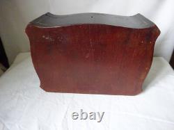 ANTIQUE BLACKENED WOODEN BOX WITH MEDALLION NAPOLEON III ERA - 19TH CENTURY