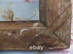 ANTIQUE PRETTY FRAME RESTORATION PERIOD CHARLES X WOOD GILDED STUCCO 19th CENTURY